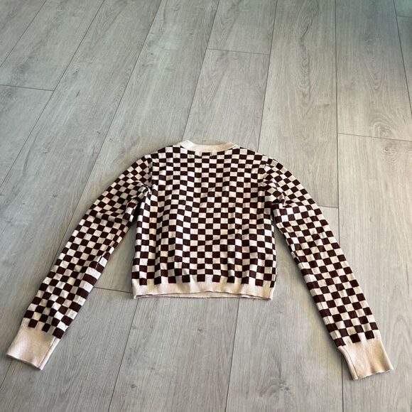 Find Me Now Presley Cutout Sweater Mahogany Size Small - Picture 2 of 9